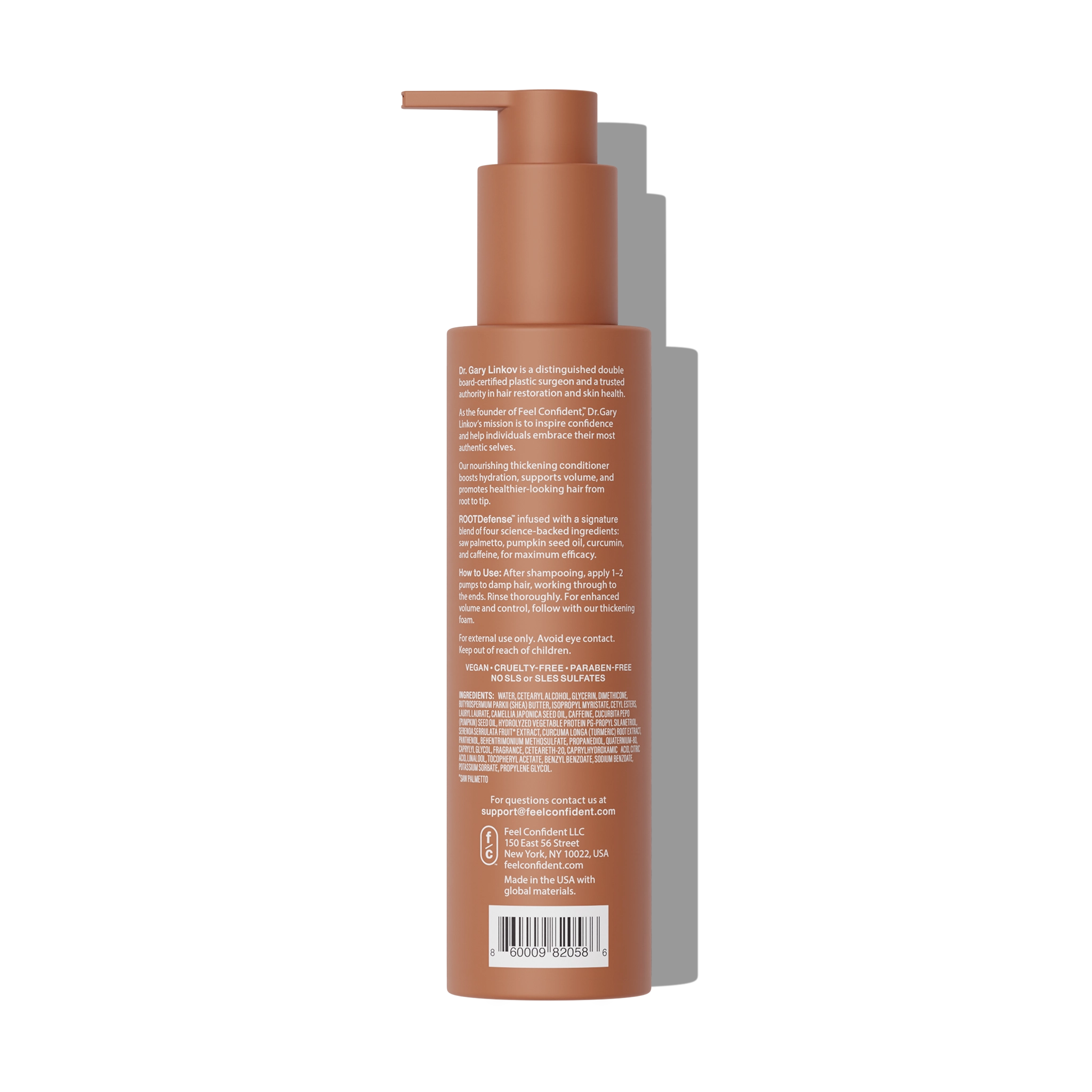 Feel Confident® Conditioner for thinning hair - back side