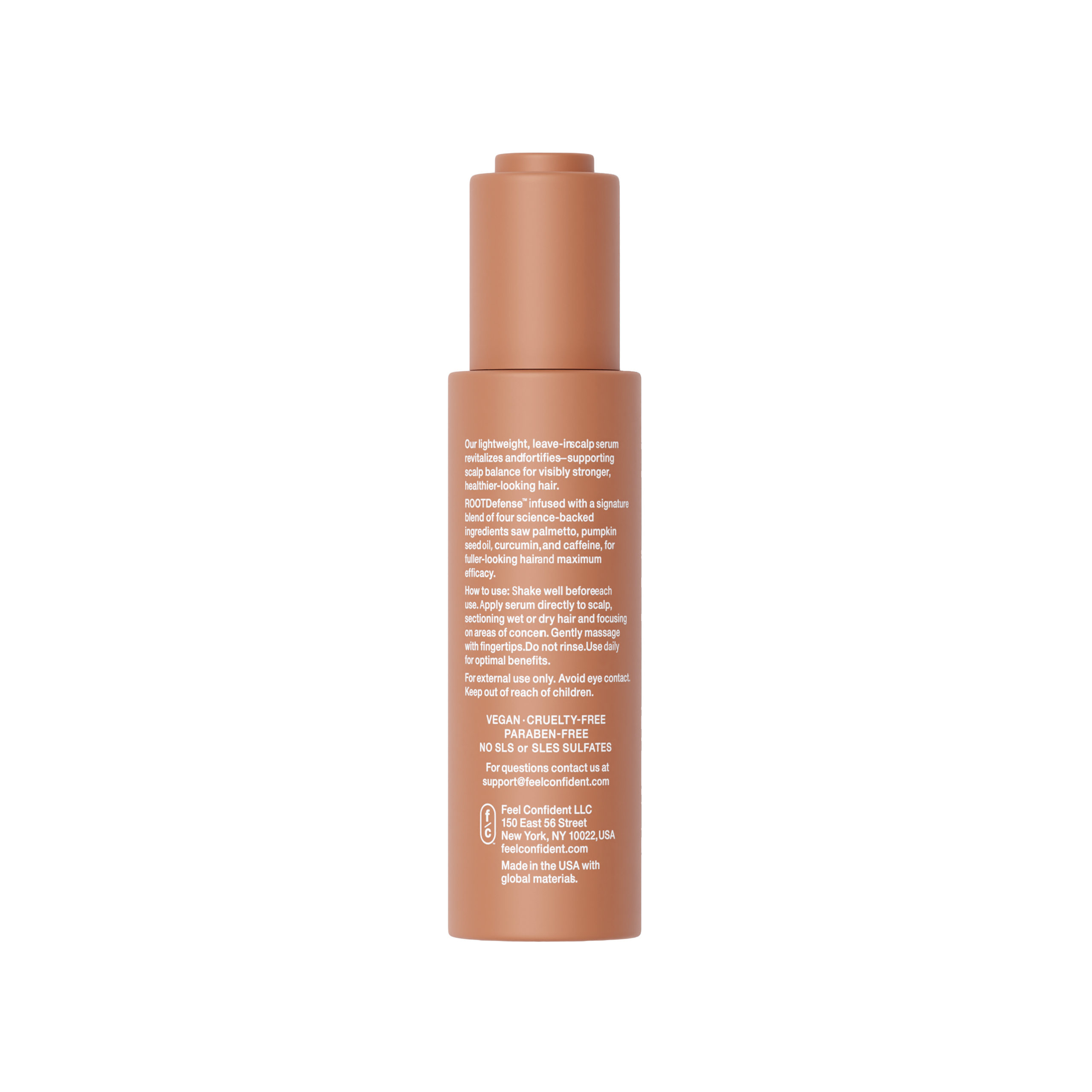 Feel Confident® Thickening Scalp Serum 50mL  — biotinoyl tripeptide-1, apigenin, oleanolic acid full ingredient list