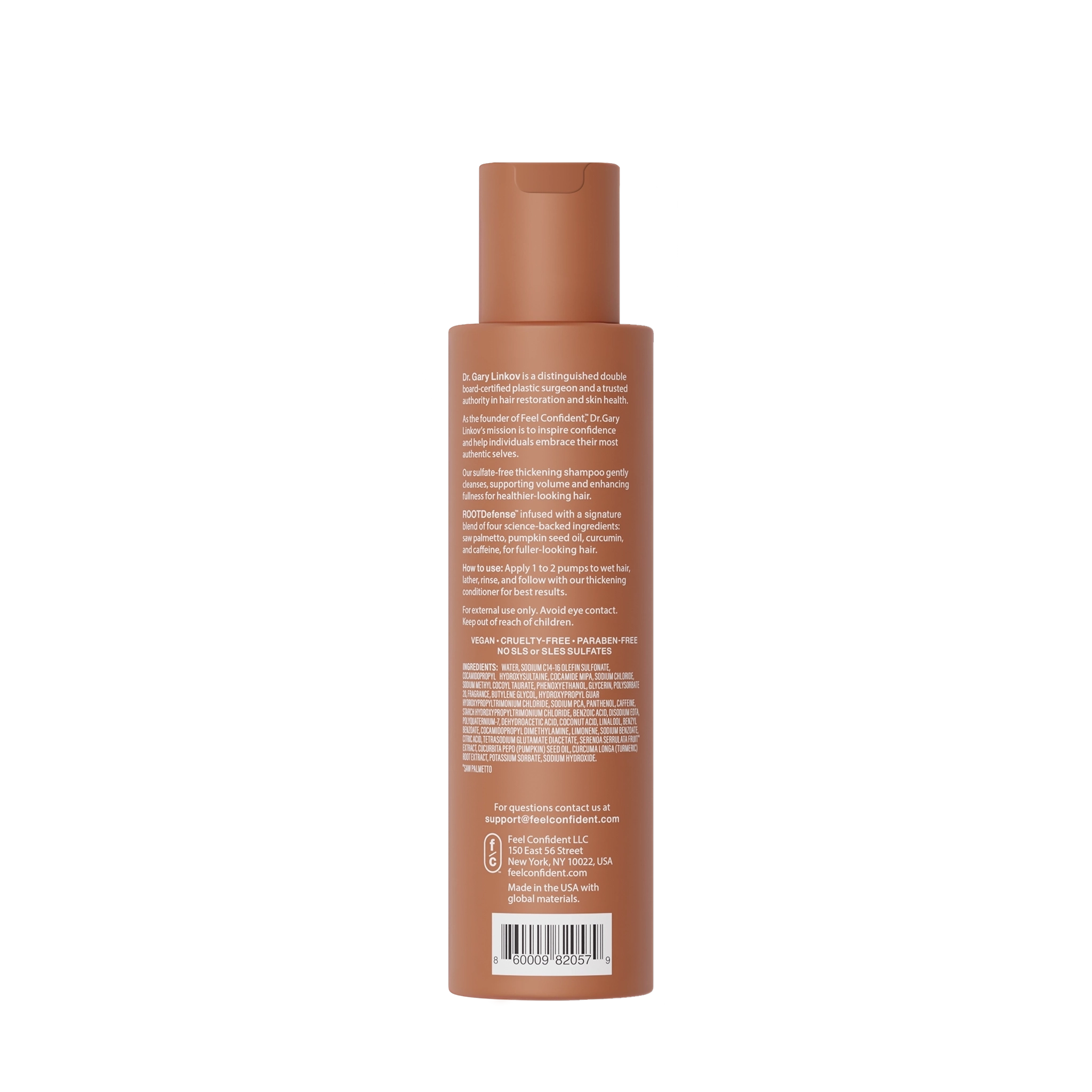 Feel Confident® Travel size thickening shampoo for fuller-looking hair